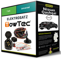 Elektrosatz 7-Pol Universell FüR Nissan Qashqai 10.2018-04.2019 Neu