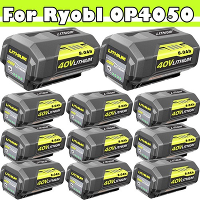 #ad 40V 8.0Ah Battery for Ryobi 40 Volt Lithium OP4060 OP4030 OP4050 OP40602 OP40261 $217.99