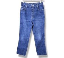 Vintage 80s Jordache Jeans 30 High Rise Cotton Tapered Mom Jeans Embroidered HK