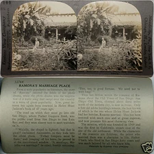 Keystone Stereoview Ramon’s Marriage Place San Diego 600/1200 Card Set #1051 AT1