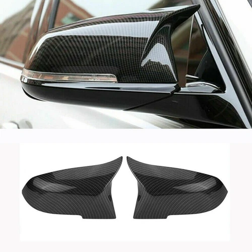 Carbon Fiber M3 Style Rear Mirror Cover Caps For BMW F20 F21 F30 F32 F36 X1 M2