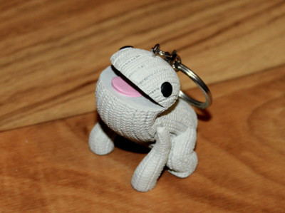 新品未開封moontreeplanet boosocks Little Big Planet 3 very rare promo Oddsock Mini Figure Keychain