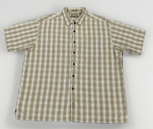 Khakis By Arrow Classic Style Oxford Short Sleeve Button Up 100% Cotton XL