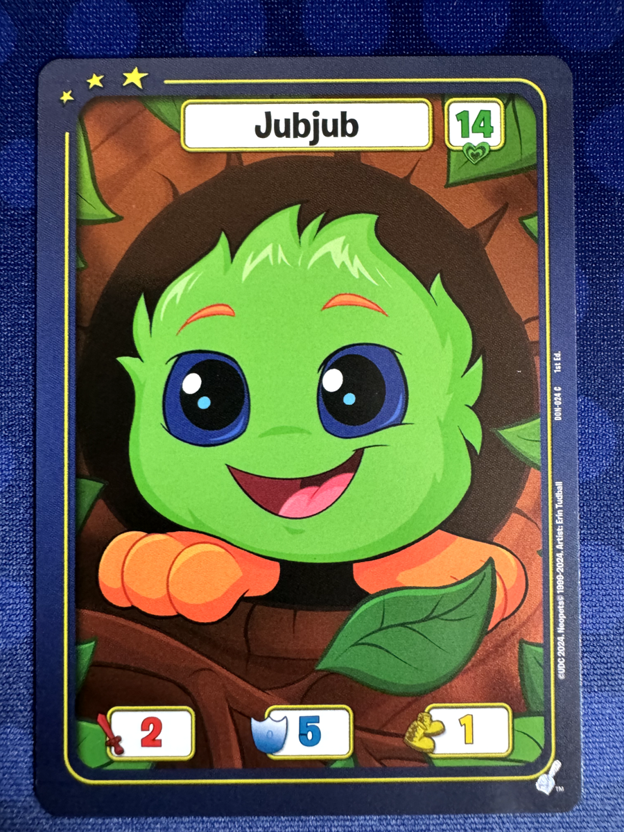 Neopets Battledome TCG FOIL Green Jubjub 1st Edition | eBay