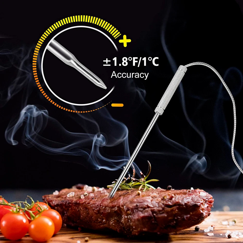 Wireless Meat Thermometer for Grilling Smoking - Kitchen Food Cooking Candy...