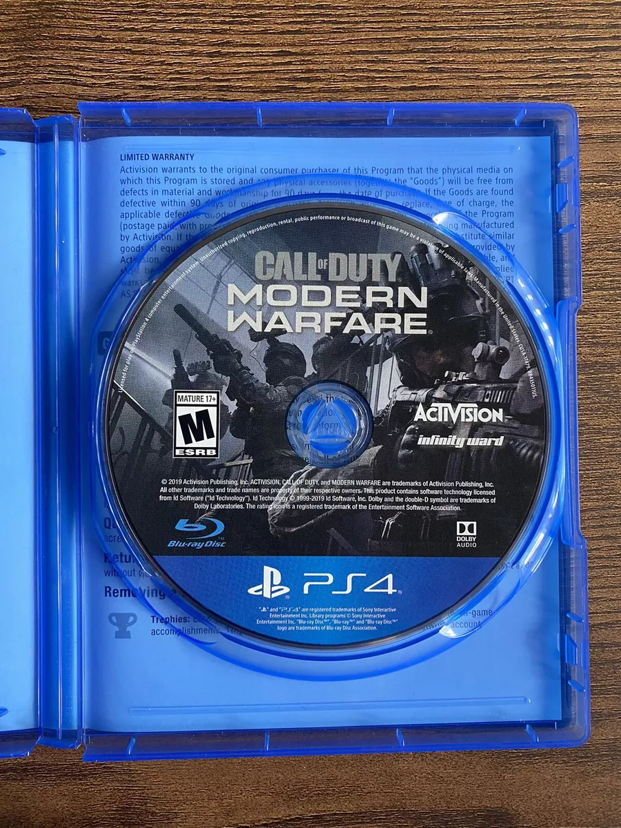 Call of Duty Modern Warfare & Mature Ps4 PlayStation 4 Physical Game for  sale online