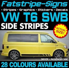 to fit VW T6 SWB SIDE STRIPES STICKERS GRAPHICS DECALS DAY VAN CAMPER