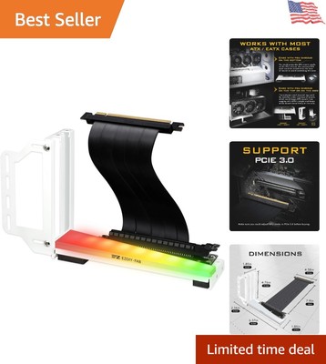Vertical GPU Holder Bracket with ARGB 5V 3Pin LED, Video Card Support Kit