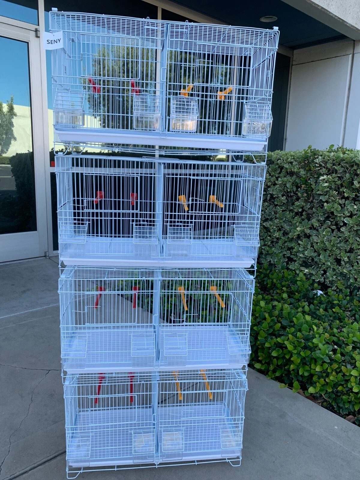 Ste of 4 Stackable Breeding Bird Cage for Canary Finch Small Birds
Opens in a new window or tab