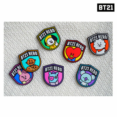 BTS BT21 Official Authentic Goods Rubber Sticker 55 x 62 mm by Kumhong Fancy