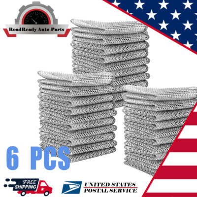6Pcs Multifunctional Non-Scratch Wire Dish Cloth Mesh Knit Cleaning Cloths