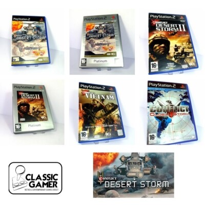 Conflict Desert Storm I & II, Conflict Vietnam & Conflict Global Storm für PS2 Sehr guter Zustand