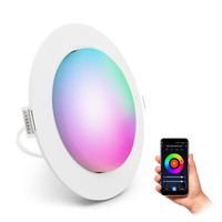 RX-3 Einbaustrahler Flach Weiß Inkl. Smart Rgb Wifi Led Dimmbar 6W Fassung GX53
