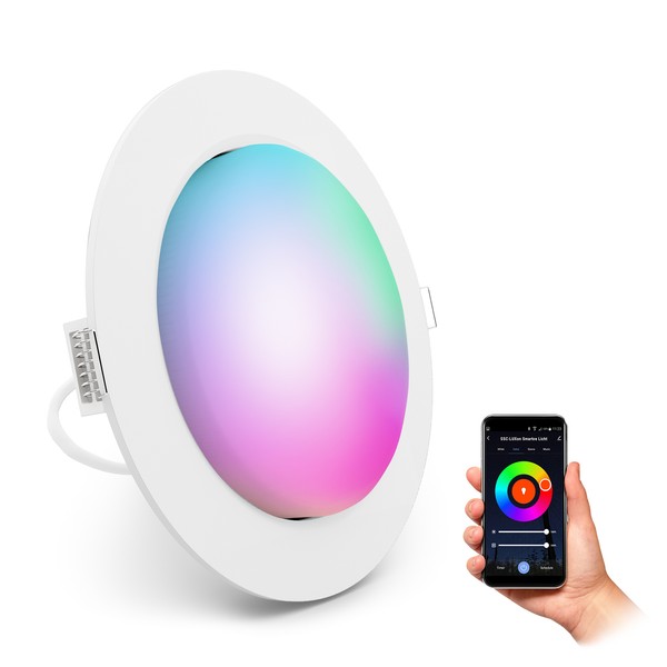 RX-3 Einbaustrahler Flach Weiß Inkl. Smart Rgb Wifi Led Dimmbar 6W Fassung GX53-image