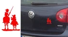 Quixote And Sancho, Sticker Vinyl Version Left