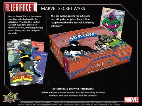Marvel Allegiance Secret Wars 1984 Trading Cards Hobby Box (Upper Deck 2024) - 第 3/8 張圖片