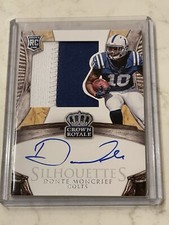 2014 Panini Crown Royale Silhouettes RPS /299 Donte Moncrief #225 Rookie Auto RC