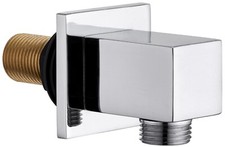 Keenware KSA-004 Brass Shower Wall Elbow Outlet: Square