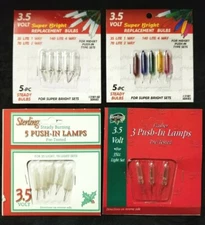3.5 V Clear,Multi,Frosted or Flasher Replacement Light Bulbs indoor or outdoor 