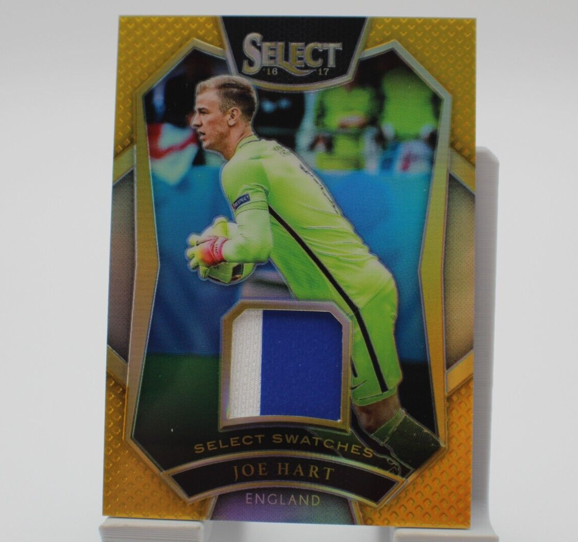 2016-17 Panini Select Soccer Joe Hart Gold Prizm Logo Jersey Patch