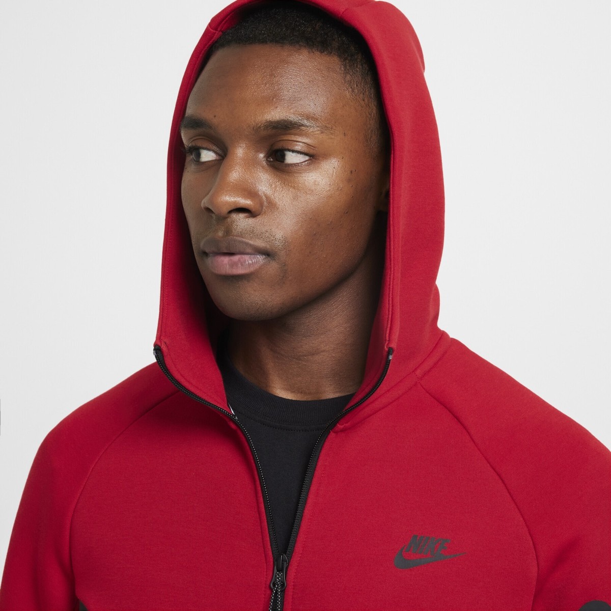 red tech fleece tracksuit