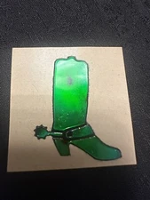 Rare Vintage 80 Mystik Oilies Oilie Oily Oilly Western Boot Cowboy Touch Sticker