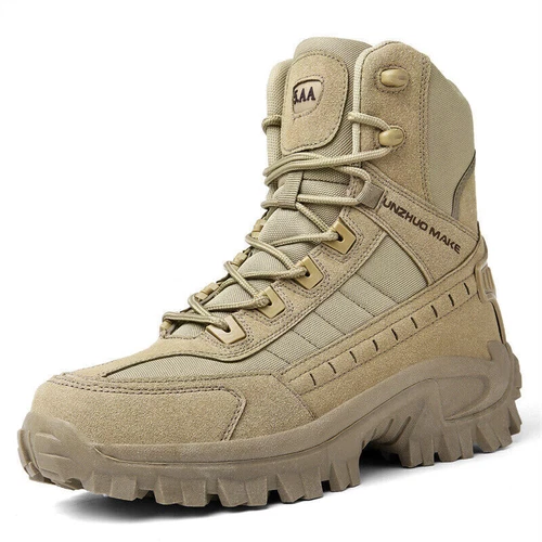 Stivali Uomo Escursionismo Militare Impermeabili Tattici Combattimento Moto Scarpe/ - Foto 16 di 32
