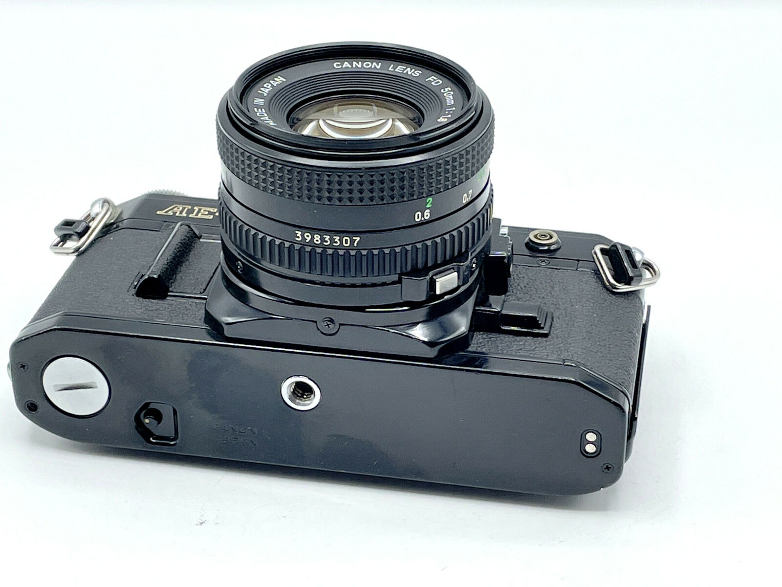 カメラ フィルムカメラ Black Canon AE-1 AE1 + 50mm Lens Manual Focus Kit - Rare Beauty 
