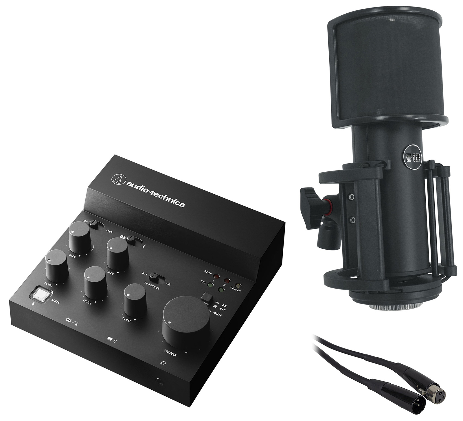 USB-микшер для записи прямых трансляций Audio Technica AT-UMX3 Микрофон для подогрева звука 31290₽