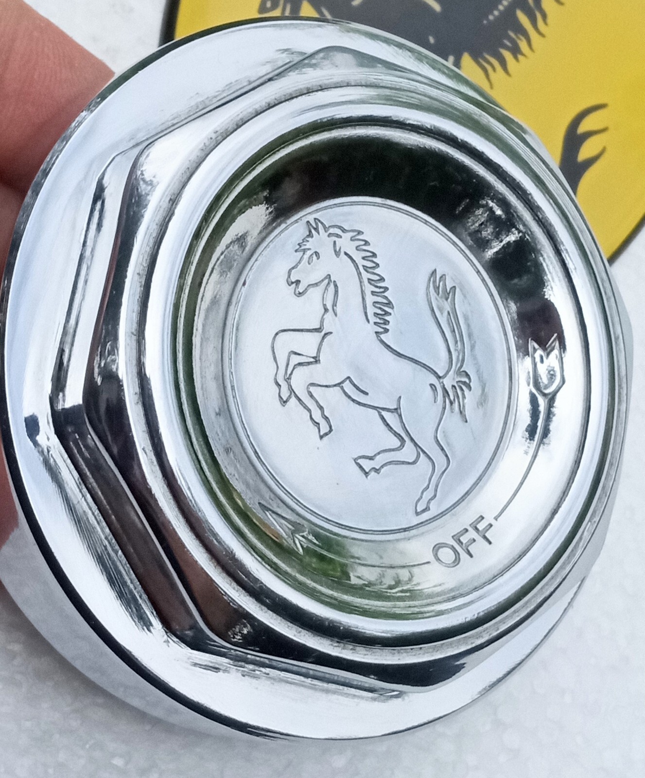Ferrari 250 Wheel Knock Off Nut_32 Rudge_Prancing Horse_275_NEW_GENUINE