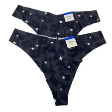 Jenni Seamless thong panties size XLarge Starry tie dye Stars new 2 pair