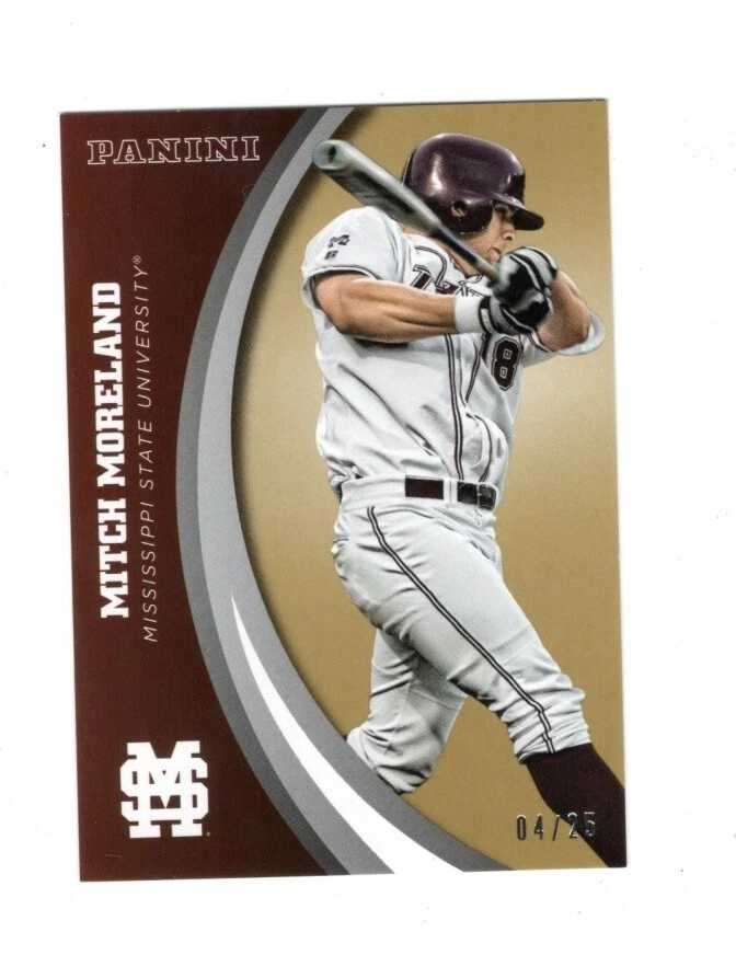 MISSISSIPPI STATE 2016 PANINI MITCH MORELAND #34 GOLD 06/25 - Image 4 of 4