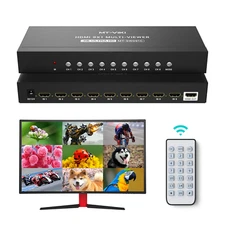 MT-VIKI 9x1 HDMI Multi-viewer Switcher 4K@30Hz 9 In 1 Out Multiviewer Seamless