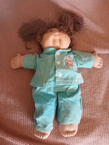 Cabbagepatch Kids Vintage 1978-1982 Brown Hair Blue Eyes Doll