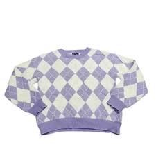 Girls Fuzzy Pullover Sweater - art class Purple X-Large Size 14/16 Long Sleeves