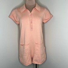 Show Me Your Mumu Gio Sweater Romper XS Cantaloupe Vacation Travel Beach Knit 