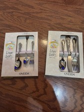 Vintage Oneida Last Loves Child  s And Baby Stainless Steel Cutlery Sets