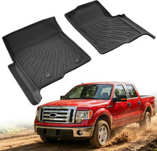Truck Floor Mats For Ford F150 2009-2014 Supercabsupercrewregular Cab All Wea