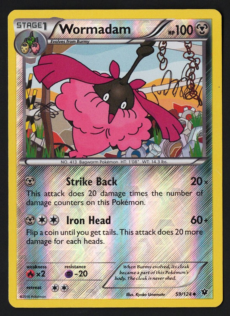 Wormadam Reverse Holo 59/124 Fates Collide 2016 - Pokémon TCG