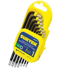 Juego de 7 llaves Torx de brazo largo Surtek ALLFTL7