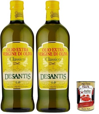 Desantis Olivenöl Extra Vergine Classico 2x1L mild & ausgewogen +Polpa