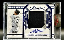 2024 Panini Flawless - Prospect Patch Autographs Colson Montgomery Sapphire /15 