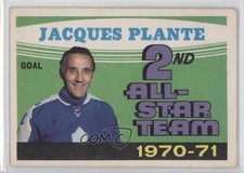 1971-72 O-Pee-Chee Jacques Plante #256 HOF 0f8
