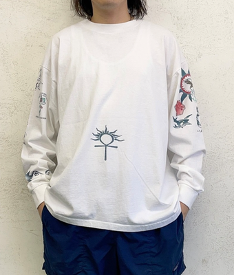 Vintage 90s Dennis Rodman Tattoo Long Sleeve T-Shirt Size XL USA