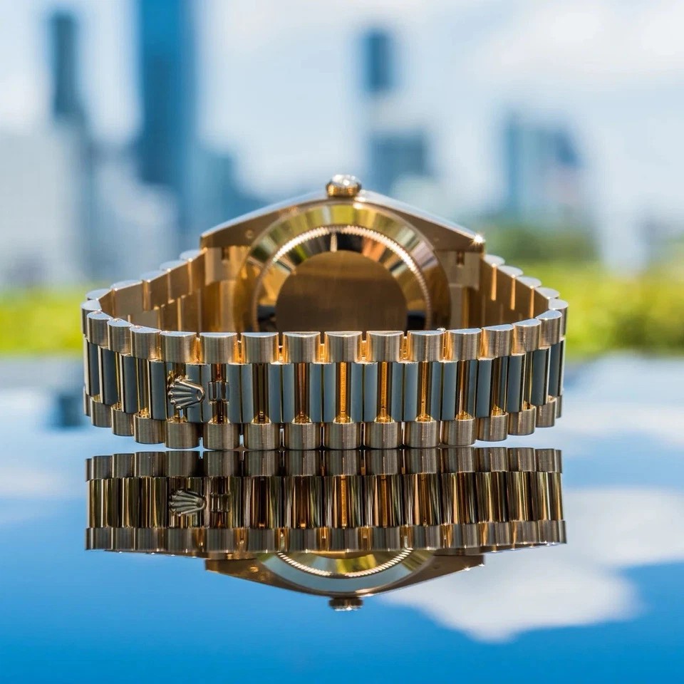 Новый 2025 Rolex день-дата 40 мм 228238 президентский зеленый циферблат - Изображение 3 из 4