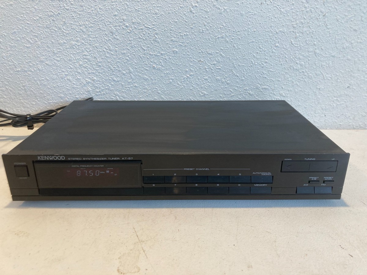 Kenwood Kt-57 Stereo Synthesizer Am/fm Tuner Vintage Circa 1988
