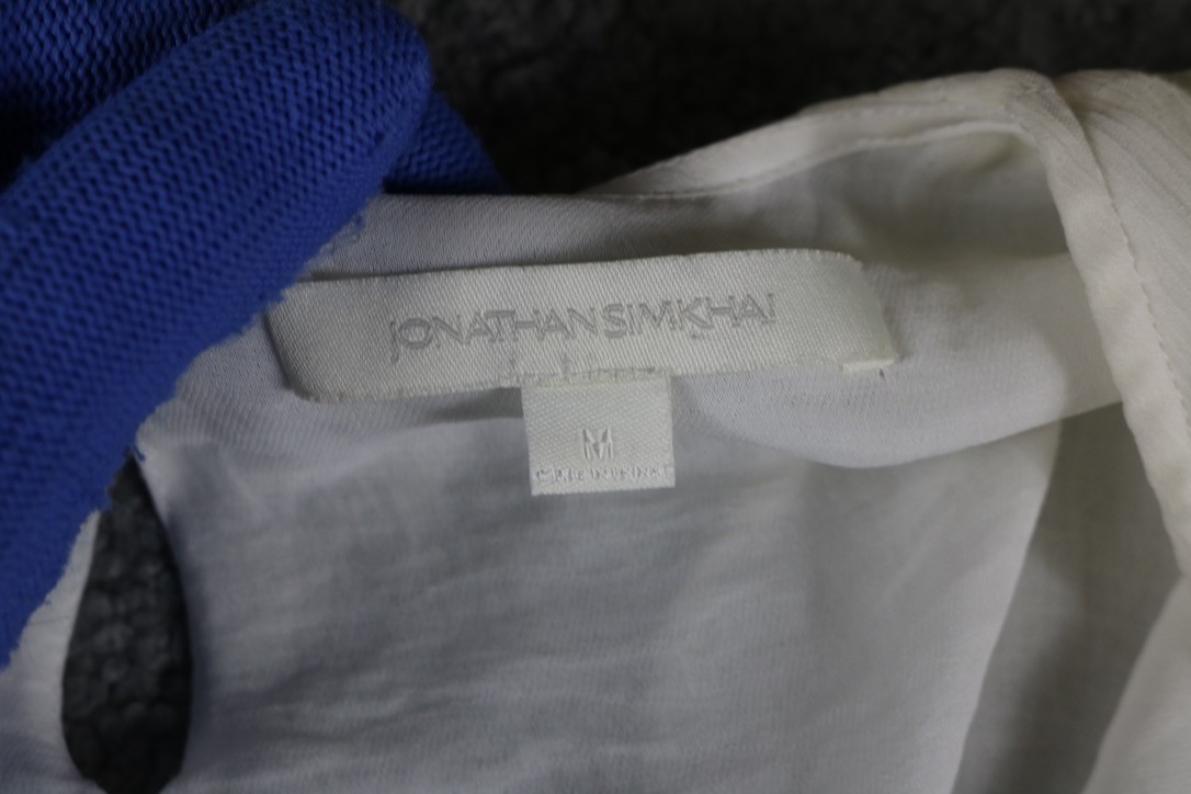 Johnathan Simkhai Medium White Brown Embroidery R… - image 3