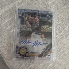 Topps 2019 Bowman Chrome Mason Martin Speckle Refractor Auto /299 Pirates