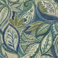 Holden Paisley BläTter Tapete Kunstvoll Botanisch Wandtapete Blau 13441