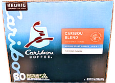 Caribou Coffee Medium Roast K-Cup Pod Caribou Blend 80 Count